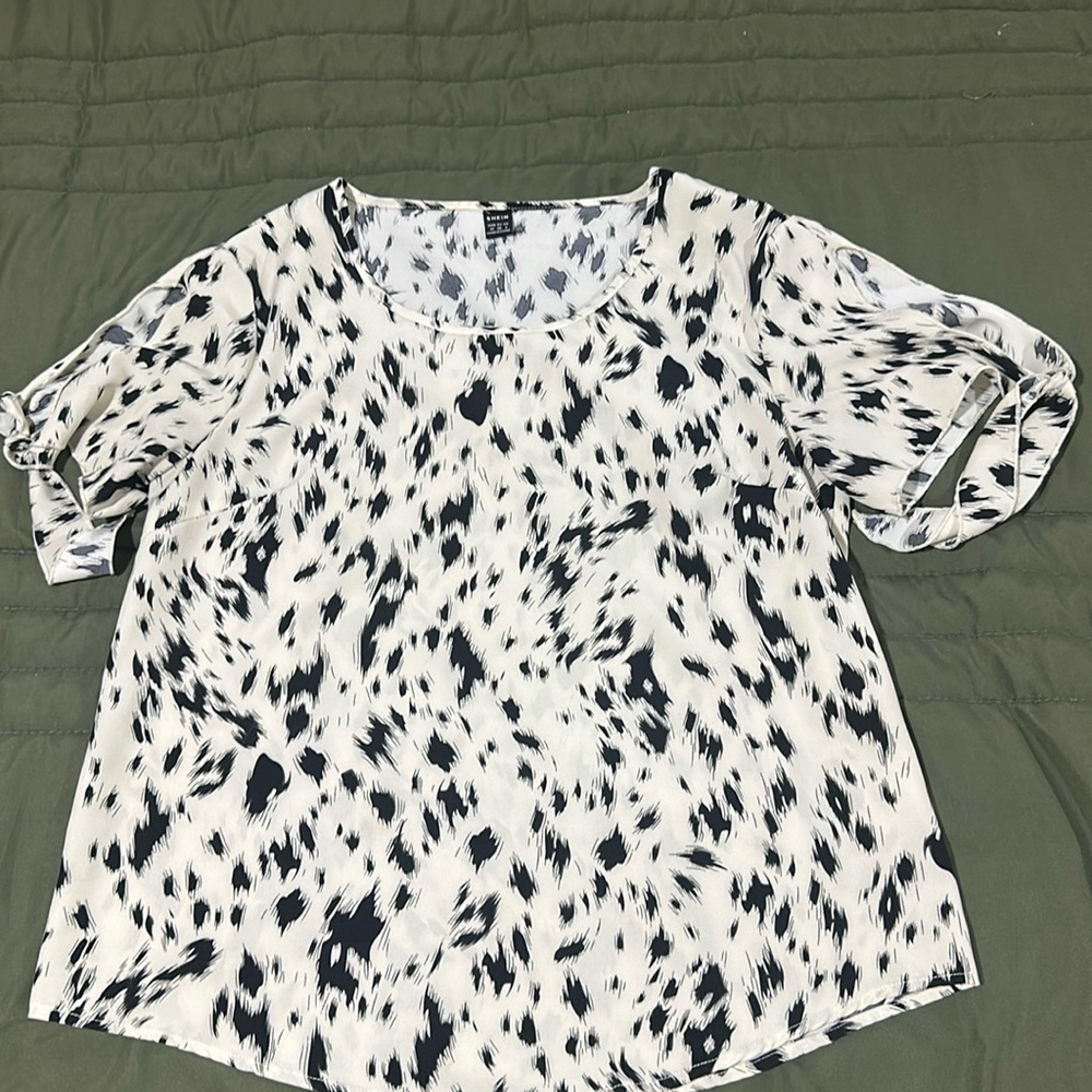 Abstract print blouse